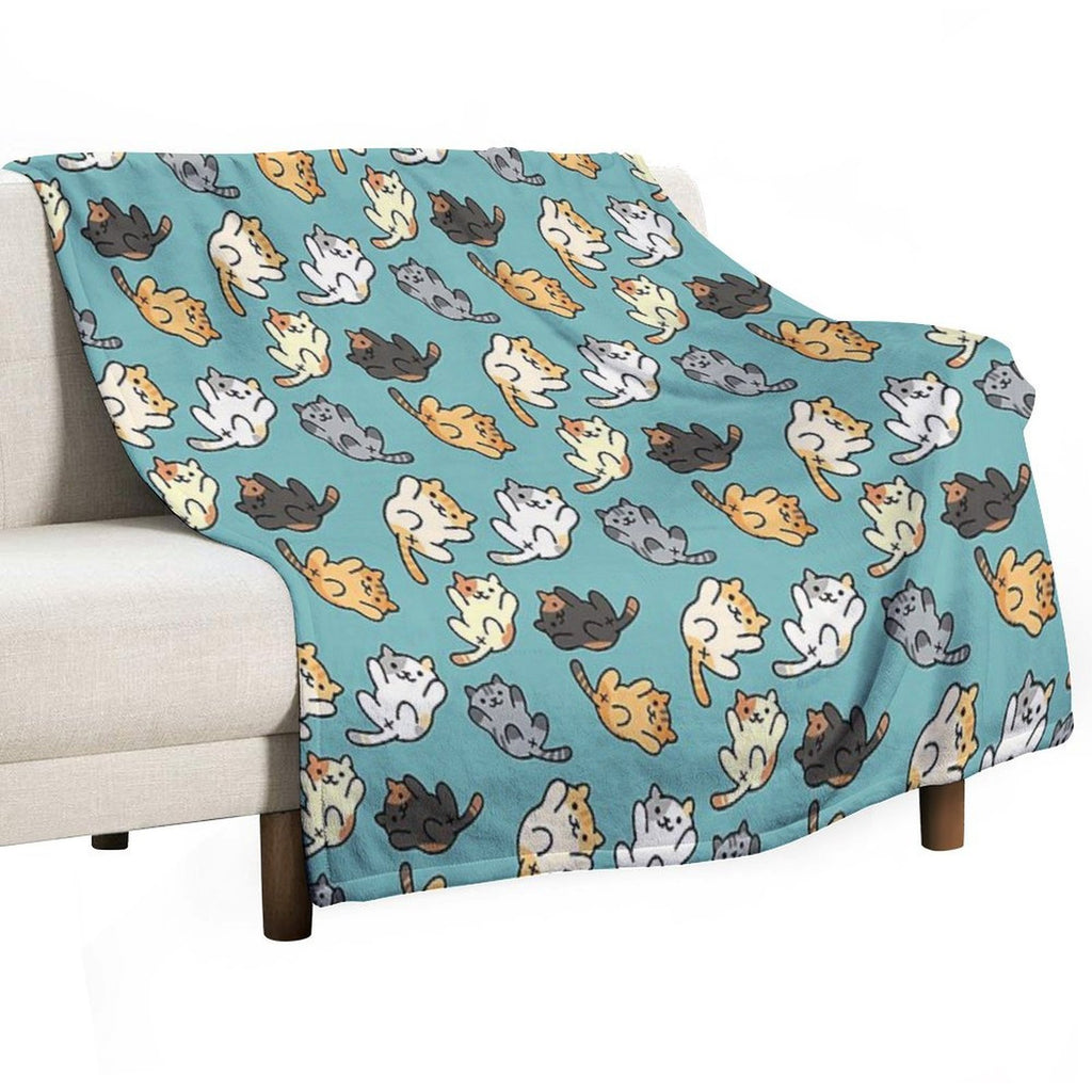 Neko Atsume Versatility Throw Blanket
