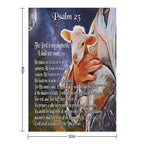 Psalm 23 Bible Verse Velvety-soft Throw Blanket