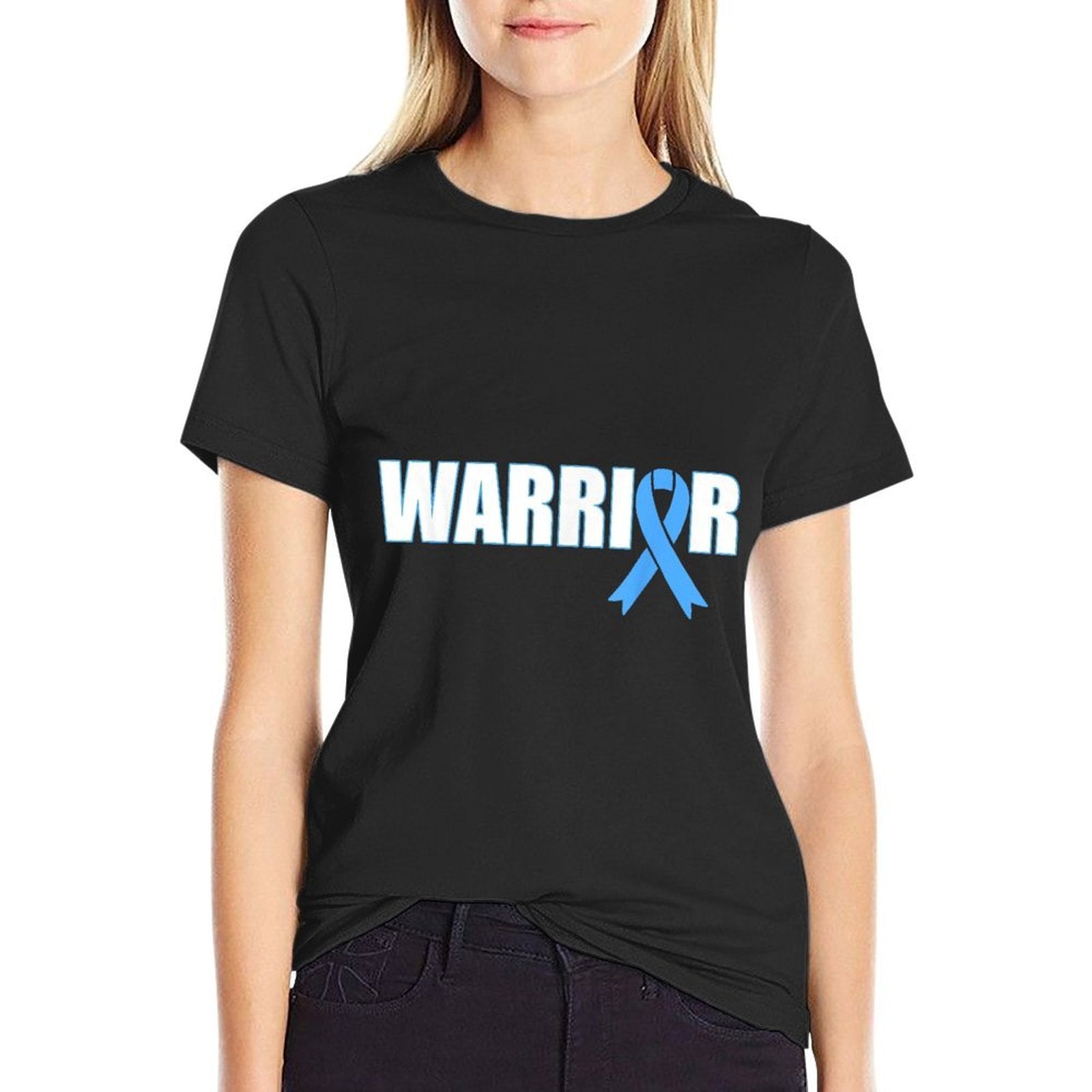 Prostate Cancer Warrior - Light Blue Ribbon for Men  Vintage-inspired T-Shirt