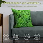Marijuana Cannabis Weed Pot Plants Soft Multiple Sizes Throw Pillow