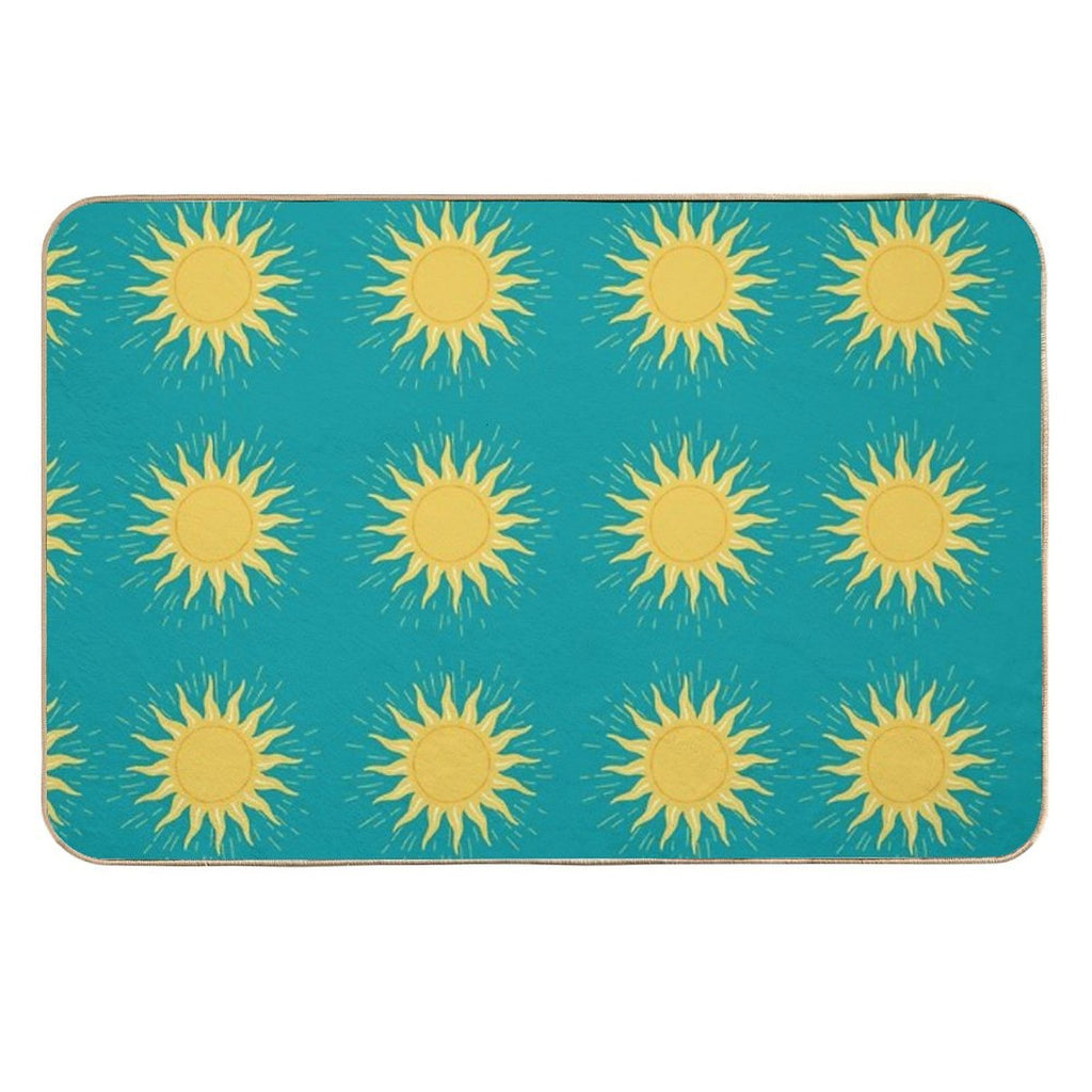 Sunny Pattern Durable Bath Mat