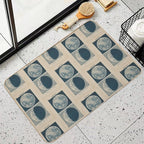 Full And Crescent Moon  Dirt-Trapping Bath Mat