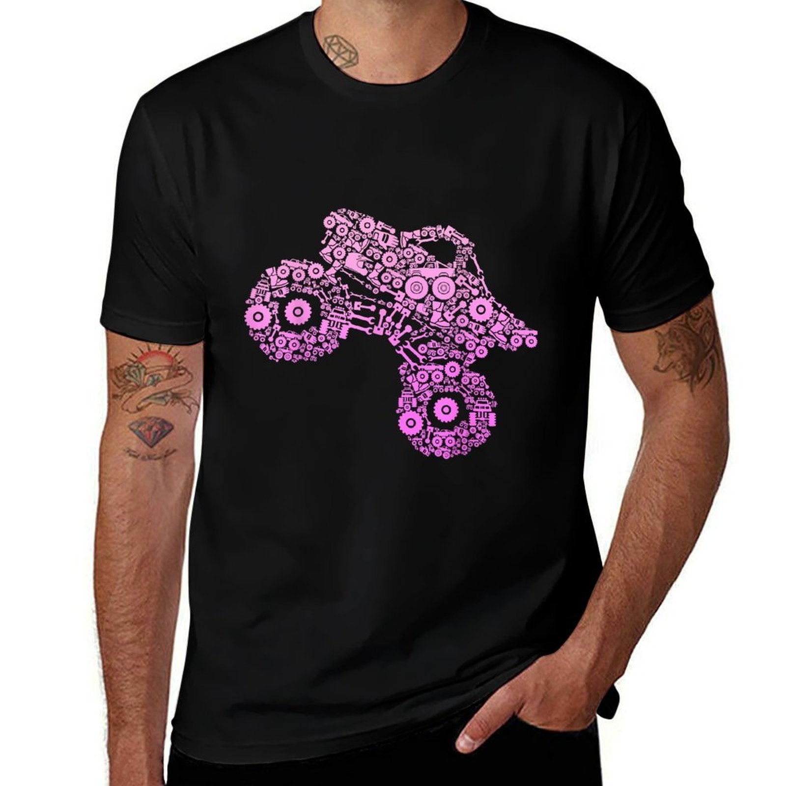 Monster Truck Girls Women  Tagless Design T-Shirt