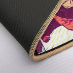 Black And Tan Sun Bear Felt Work  Pet-Safe Bath Mat