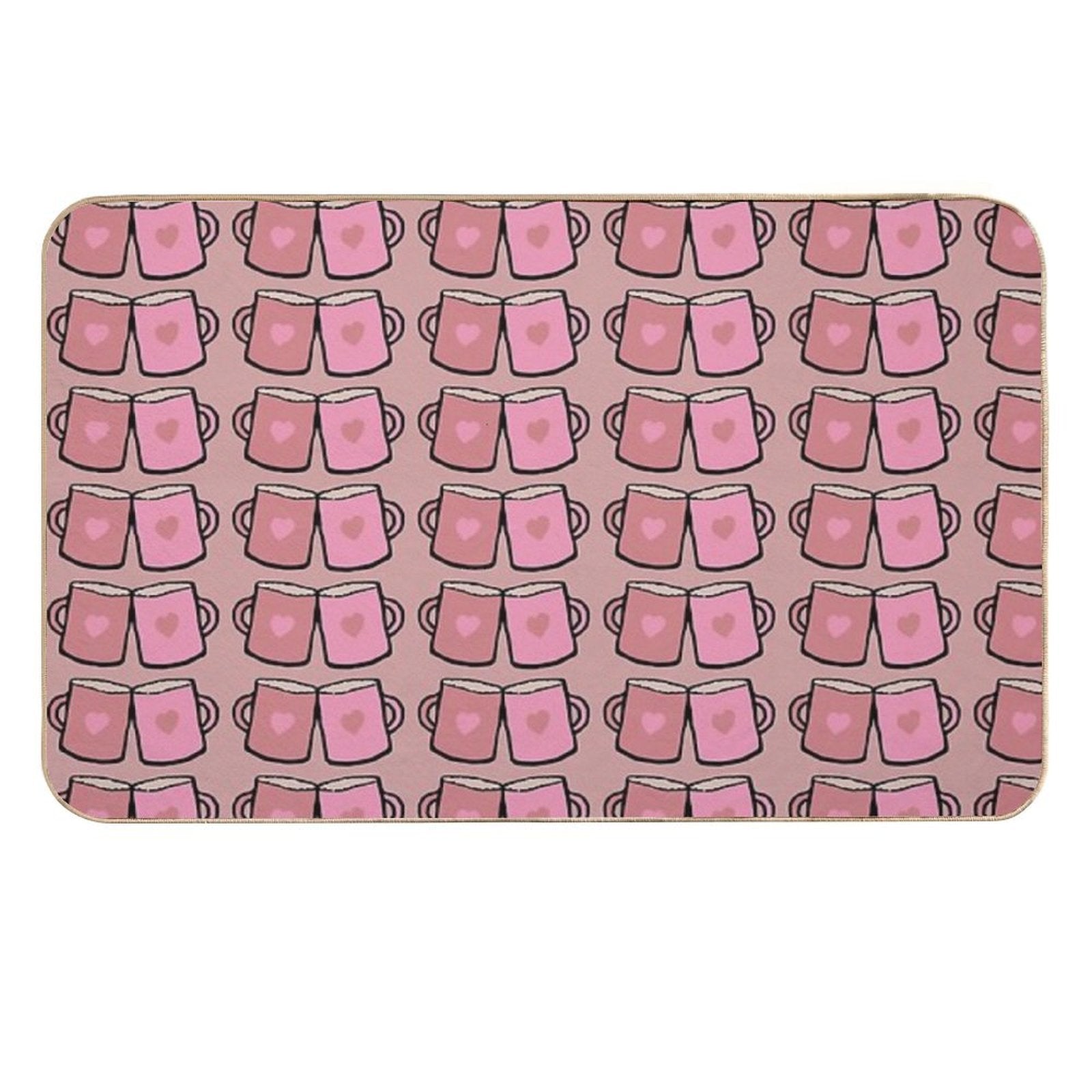Love Comes in Two  Repositionable Bath Mat