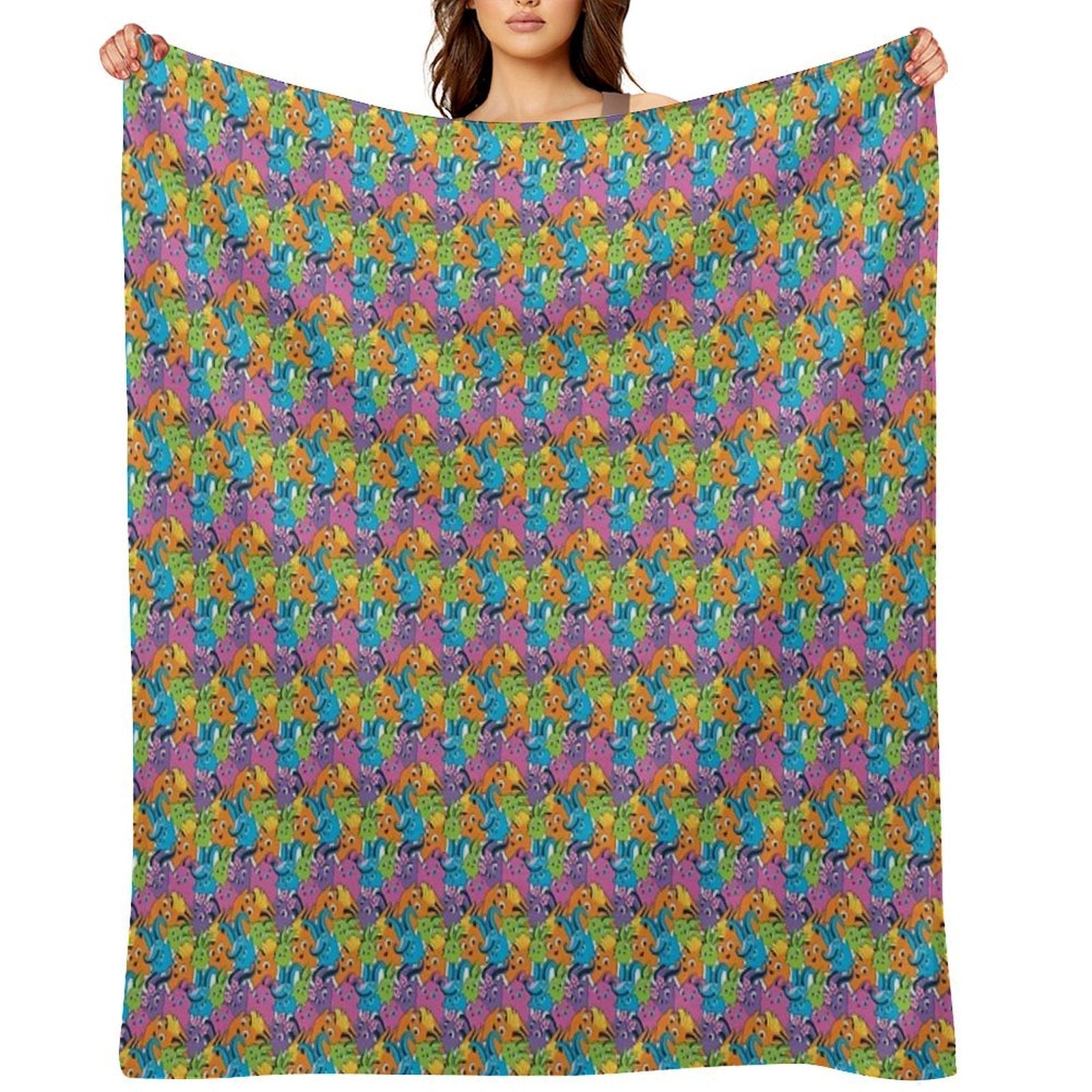 Sunny Bunnies - Pattern # 2 Wrinkle-free Throw Blanket