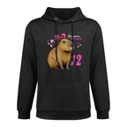 Kids 12 Years Old Capybara Birthday For Girls 12th Capybara Pilling-Resistant Hoodie