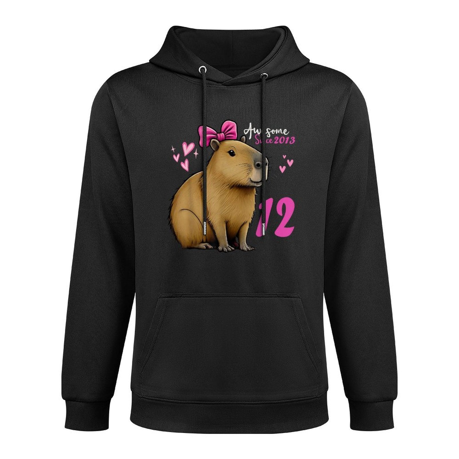 Kids 12 Years Old Capybara Birthday For Girls 12th Capybara Pilling-Resistant Hoodie