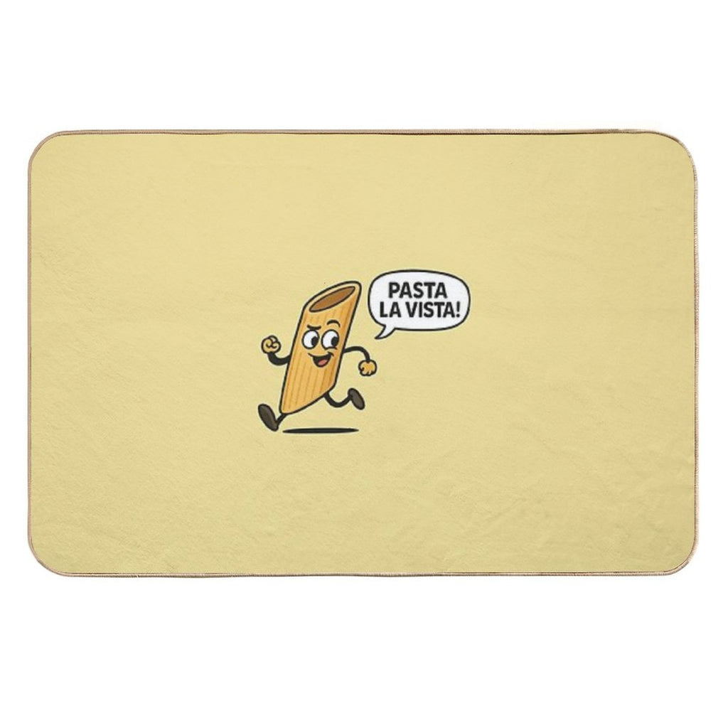 Pasta La Vista!  Rapid-Drying Bath Mat