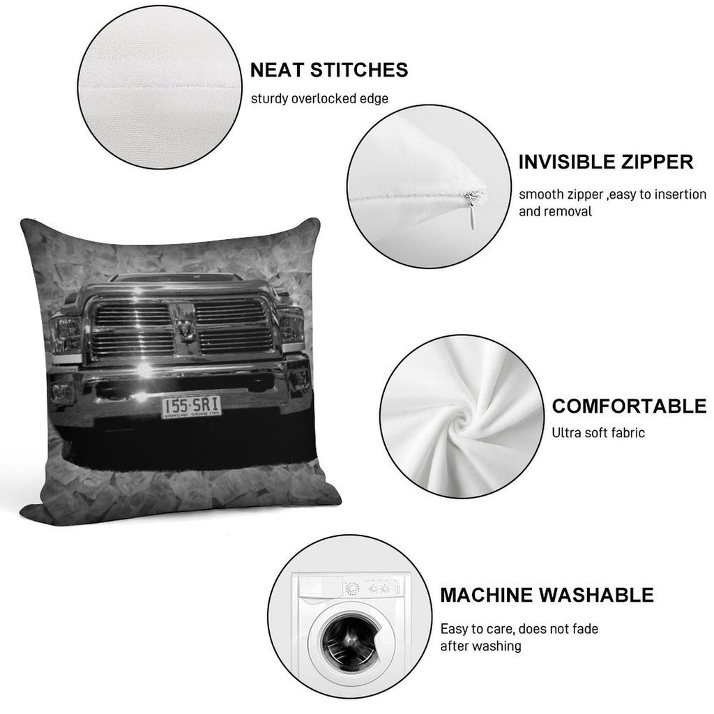 Dodge Ram Soft Anti-Pilling Throw Pillow
