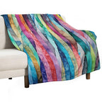 Abstract Stripes Plush Throw Blanket