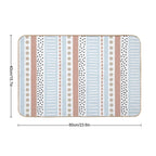 Pastel Stripe Pattern  Eco-Friendly Bath Mat