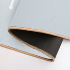 Pale Blue White Minimal Modern Stripe Polka Dot Pattern Pairs Valspar 2023 COTY Rising Tide 4008-3A  Fade-Resistant Bath Mat