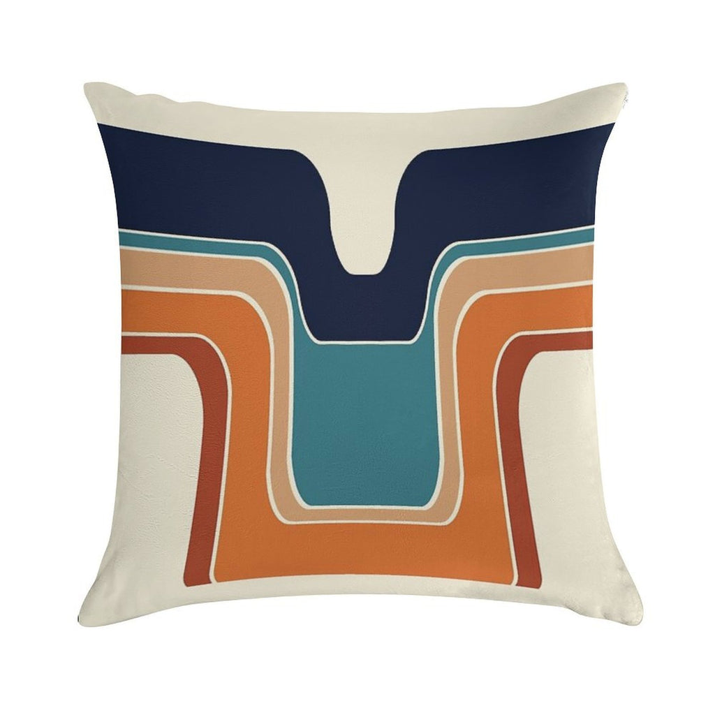 Mod Wave Space Soft Home Decor Throw Pillow