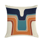 Mod Wave Space Soft Home Decor Throw Pillow