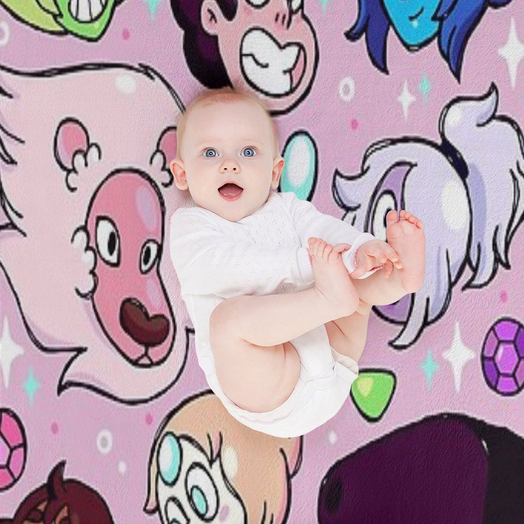 Crystal Gem Friends Premium Throw Blanket