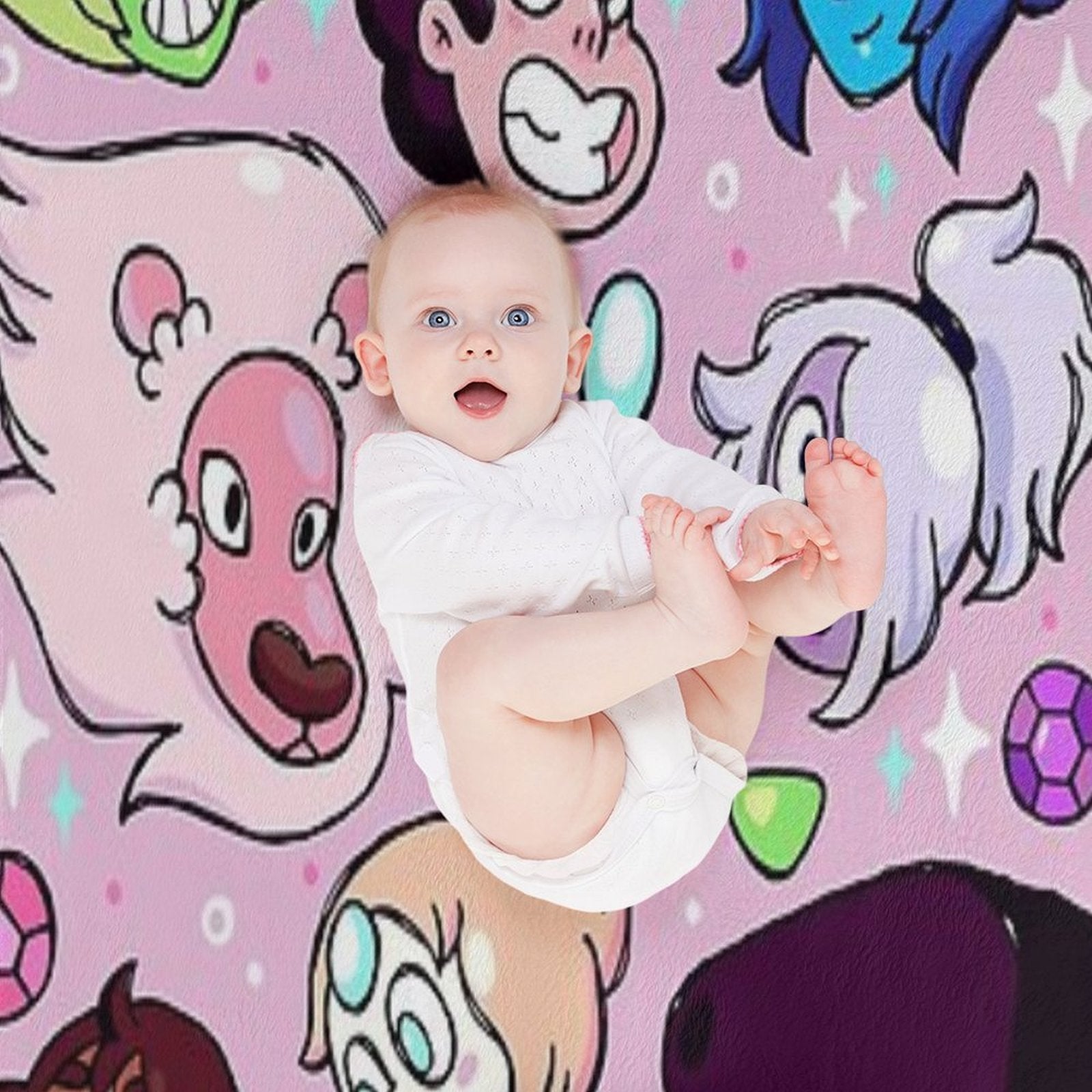 Crystal Gem Friends Premium Throw Blanket