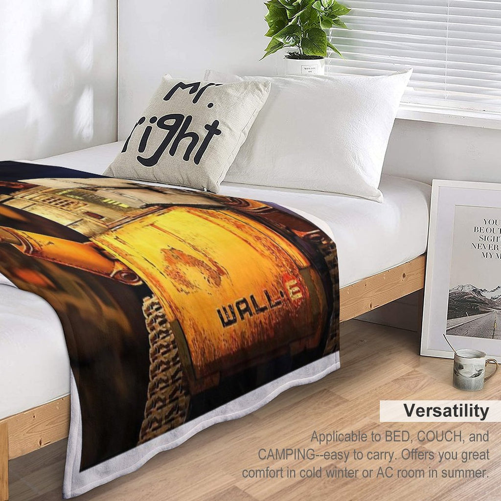 Cartoon Animation Wall E Quick-dry Throw Blanket