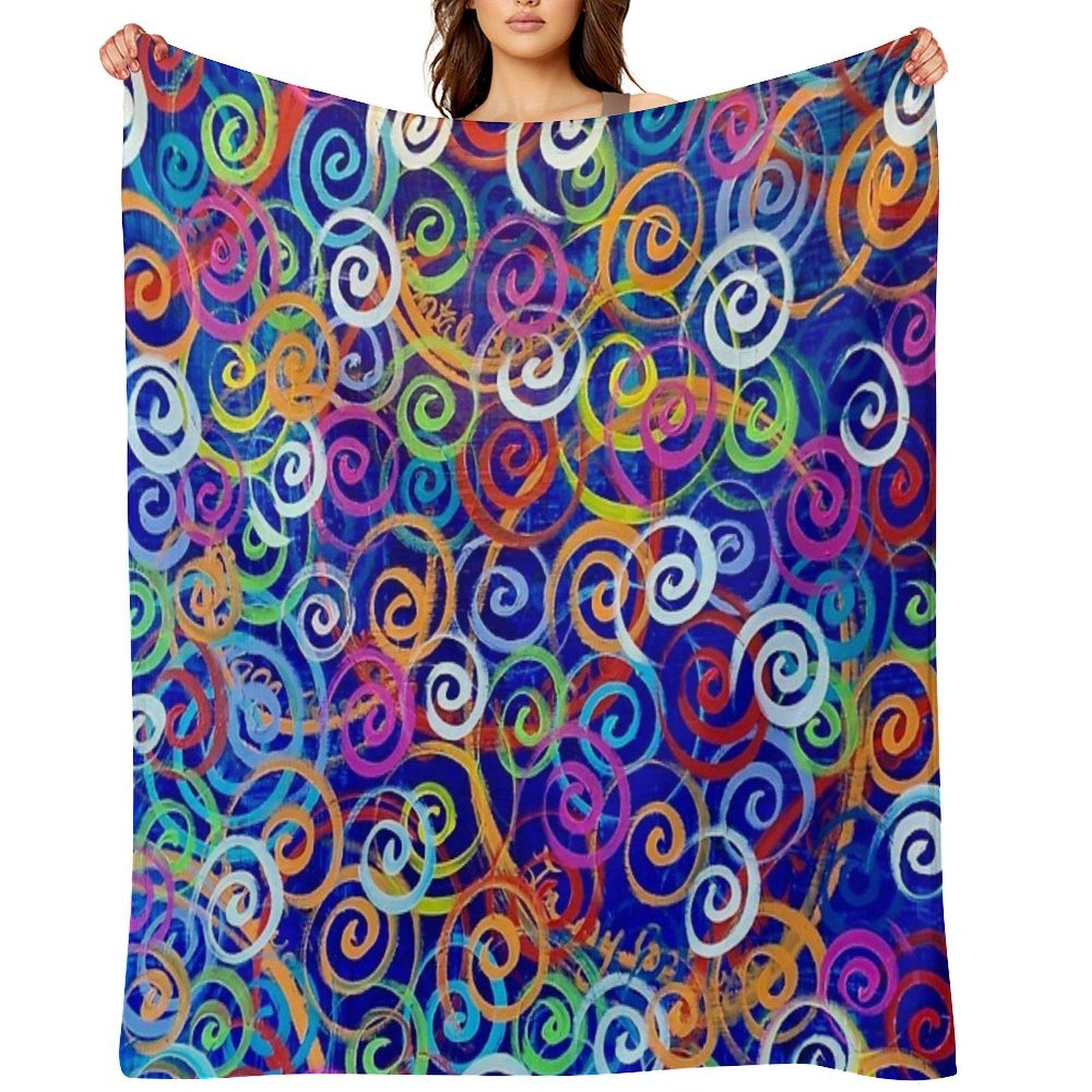Swirl 5 Bayer Multi-functional Throw Blanket