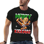 Merry Kickmas Taekwondo Karate Gingerbread Man Martial Arts  Affordable Price T-Shirt