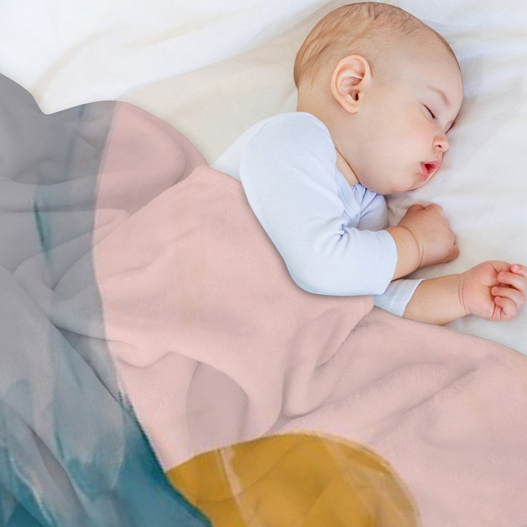 One Wave At A Time - Abstract Art - Inspirational Quote with Ocean, Sea Inspired - Morgan Harper Nichols Premium Throw Blanket