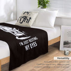 I'm Not Sleeping I'm Just Resting My Eyes Dad Father's Day Versatility Throw Blanket