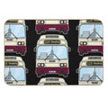 Reading Buses Leyland National Mk1 FNS162T Retro Illustration  Easy Maintenance Bath Mat