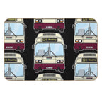 Reading Buses Leyland National Mk1 FNS162T Retro Illustration  Easy Maintenance Bath Mat