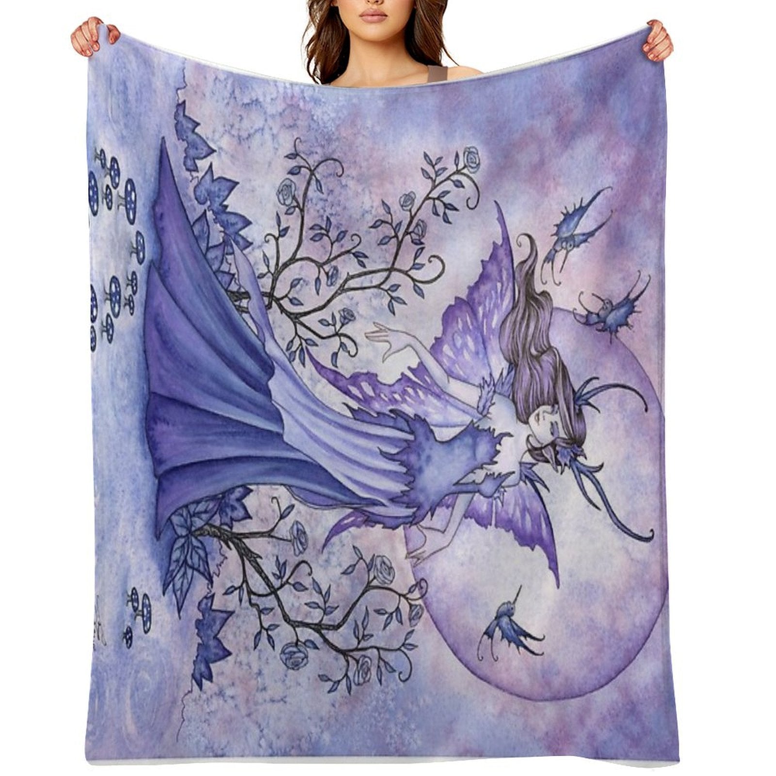 The Night Garden Shrink-resistant Throw Blanket