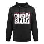 Mentally Spicy Sarcastic Humor Mental Health Anxiety Meme Kangaroo Pocket Hoodie