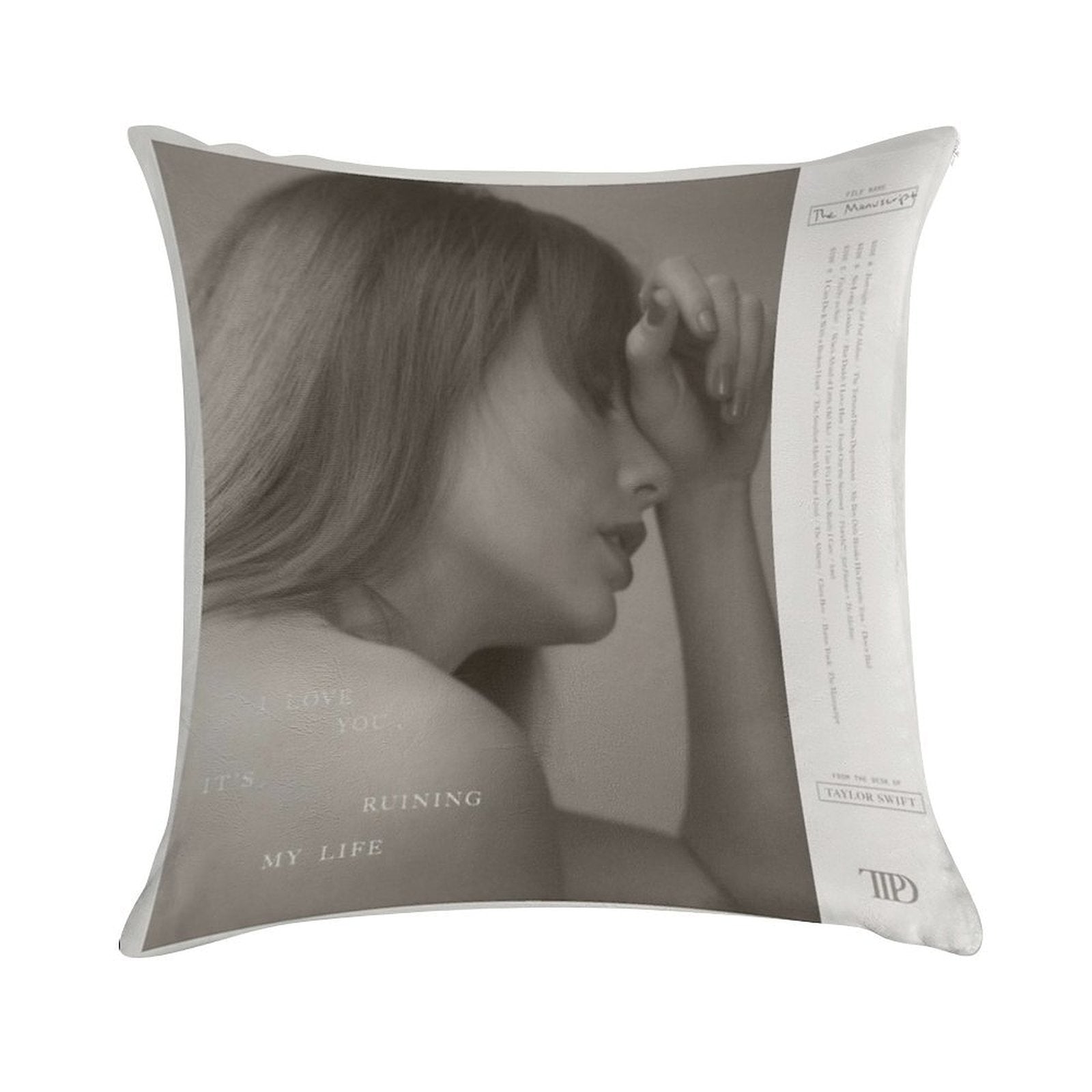 The Tortured Poets Department Soft Shrink-Resistant Throw Pillow