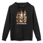 Patchwork Ghosts Cozy Spooky Fall Pumpkin Ghost Halloween Versatile Streetwear Hoodie