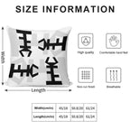 African Symbol Designer Throw Pillow Soft Reinforced Edging Throw Pillow