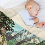 Califronia Zephyr Poster Wrinkle-free Throw Blanket