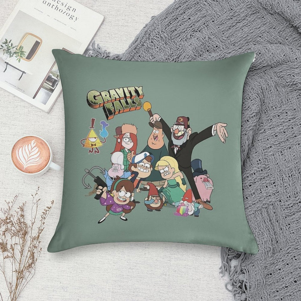 Gravity Falls, Characters from Gravity Falls Soft Ultra-Soft Texture Throw Pillow