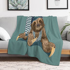 Always Tired Sloth Versatility Throw Blanket