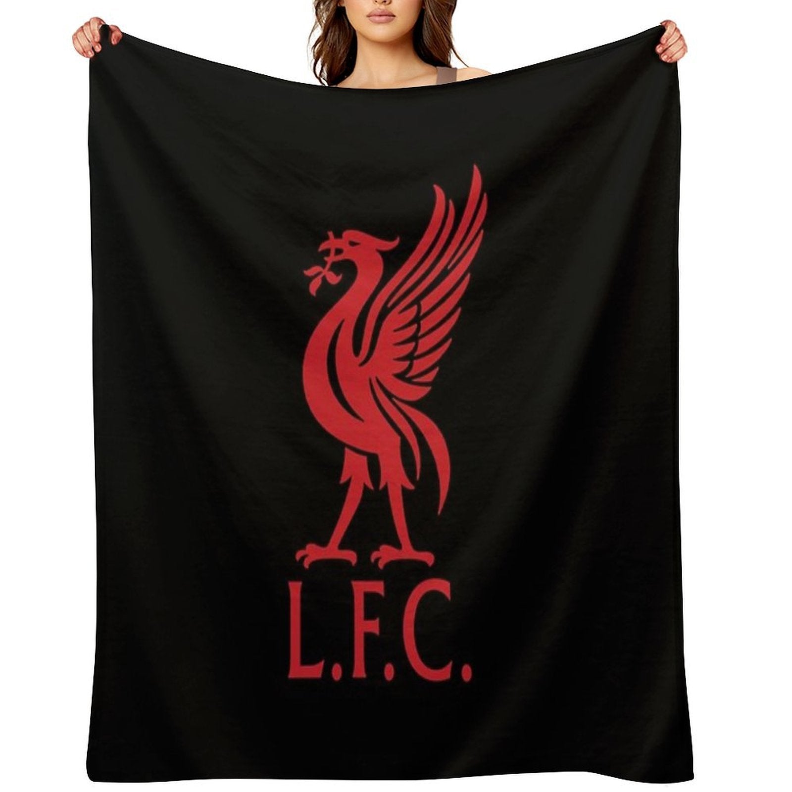Red Liverpool LFC Bird Eco-conscious Throw Blanket