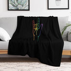 I Love You Pride ASL Multi-functional Throw Blanket