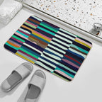 Etchnic Scandinavian Pattern  Dirt-Trapping Bath Mat