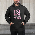 12 Official Pre-Teen 12th Birthday Girl 12 Year Old Moisture-Wicking Hoodie