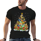 Frog Xmas Lights Santa Frog Christmas Tree  Trendy Pattern T-Shirt