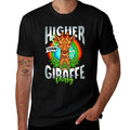 Higher Than Giraffe Pussy Funny Cannabis Marijuana Pot Lover  Relaxed-fit T-Shirt