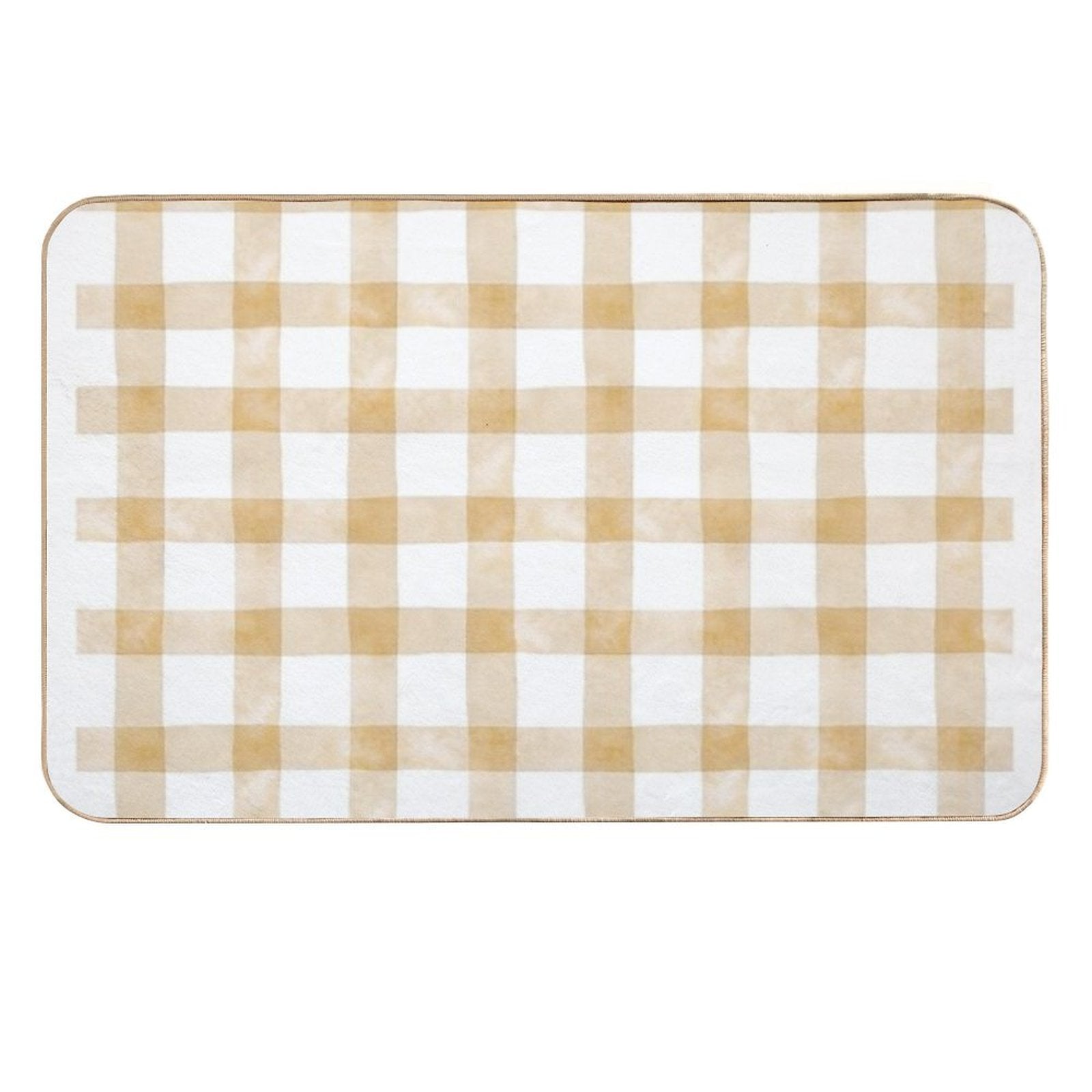 Checkered Pattern Design – Retro Aesthetic Print, Classic Grid Style, Trendy Minimalist Art for All Products  Rapid-Drying Bath Mat