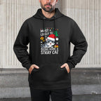 Most Likely To Bring Home A Stray Cat Christmas Medium-Weight Fabric Hoodie