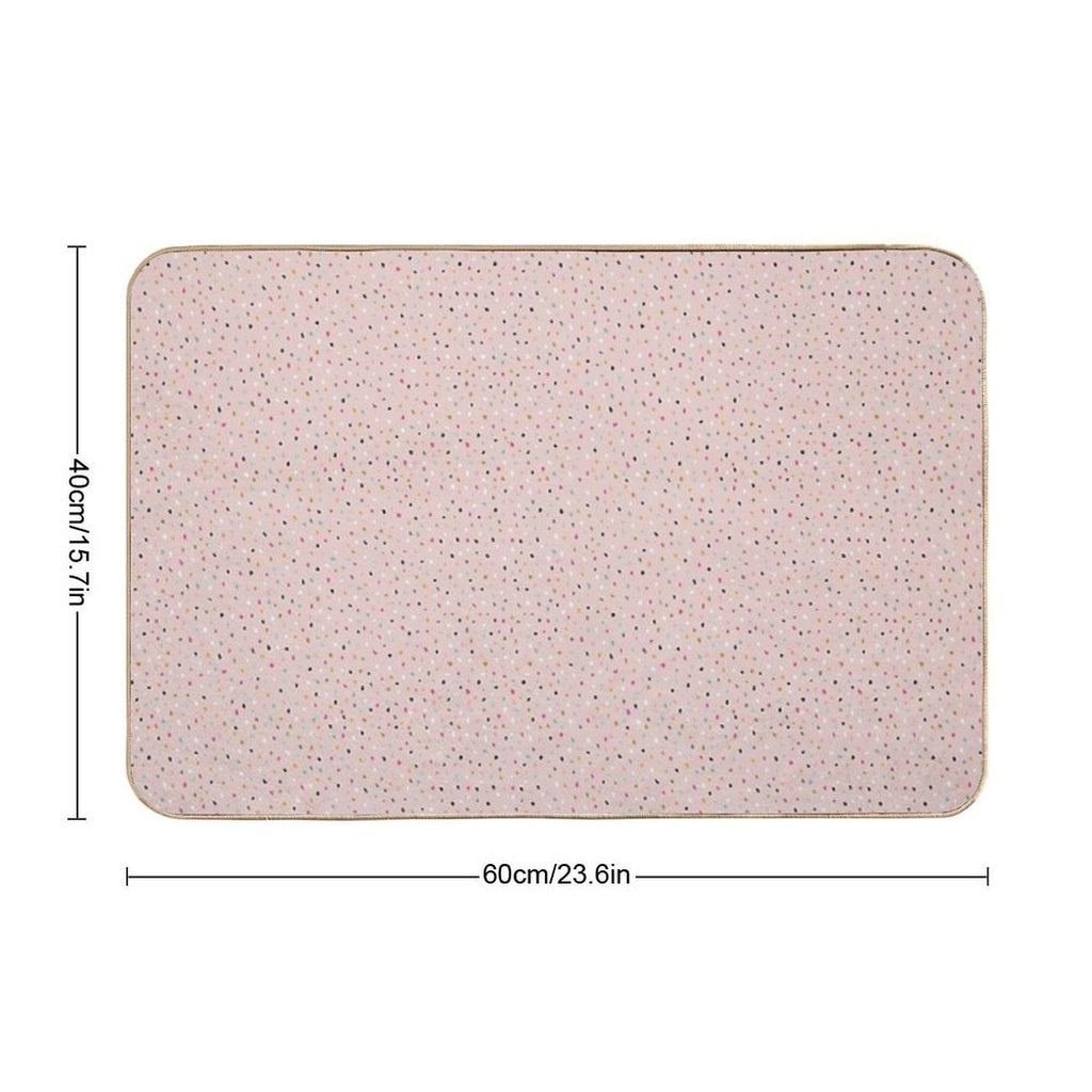 Cute Pink Speckles  Toxin-Free Bath Mat