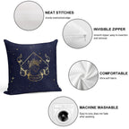 Orilium in Blue Soft Easy Maintenance Throw Pillow