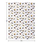 Ants Carrying Snacks Plush Throw Blanket