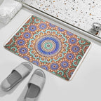 Zellige Moroccan Mosaic Tilework, Traditional Moroccan Art  Easy Maintenance Bath Mat
