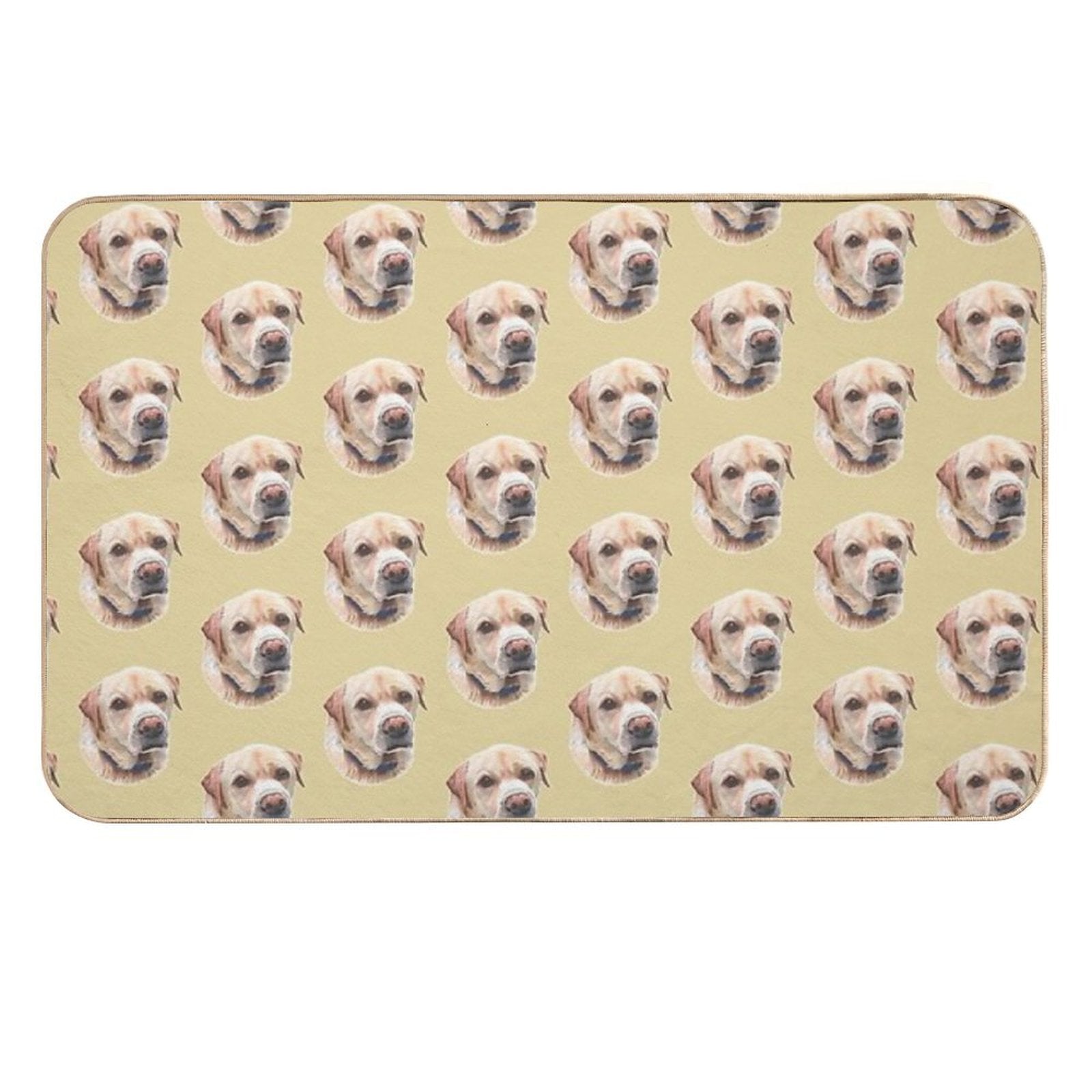 Yellow Labrador  Non-Slip Bath Mat