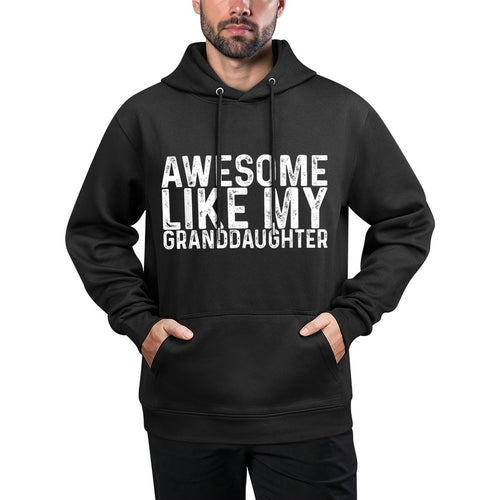 Awesome Like My Daughterss Unisex-Adults Black Small Modern Novelty Moisture-Wicking Hoodie
